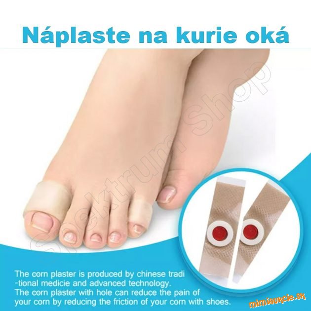 10 x NAPLASTE NA KÚRIE OKA - BRADAVICE
