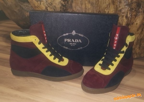 PRADA - nádherné luxusné kožené tenisky * PC 595,- € *