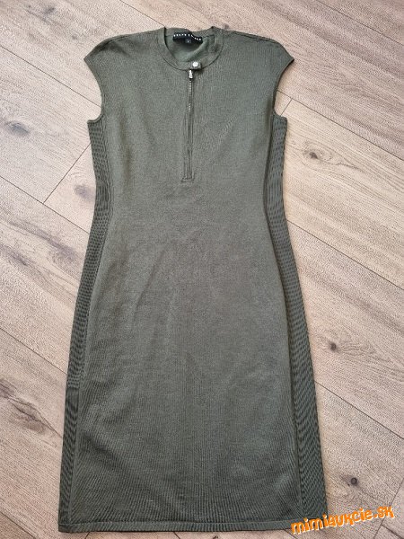 nové olivovozelené elastické šaty Ralph Lauren M