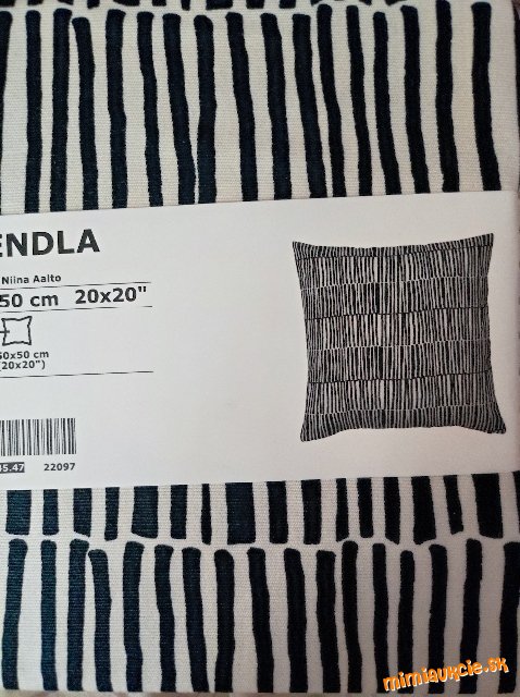 VENDLA Ikea - obliečka na vankúš 50x50, 2 ks PC 17,40€