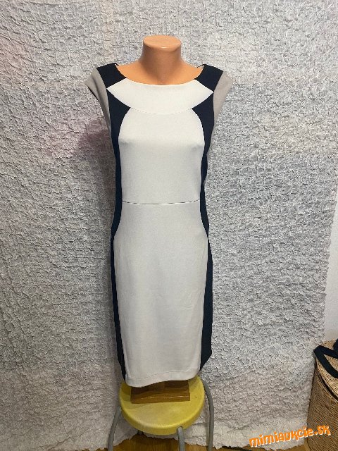 bielo   čierno sivé šaty Klass p.c 62 eur