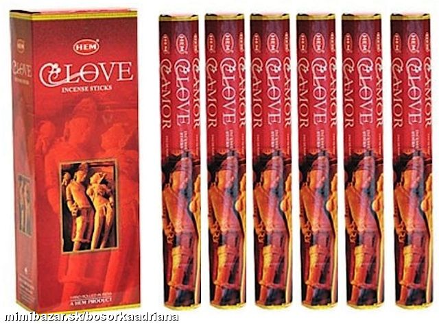vonné tyčinky HEM (C)LOVE nielen na valentínsky večer,krásna klinčeková antiseptická vôňa pre LÁSKU!