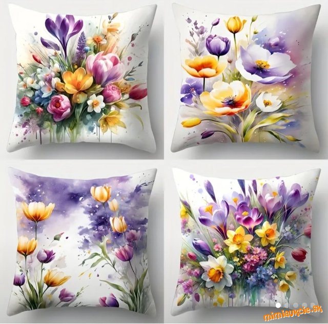 *** 4x obliečka na vankúš 45x45cm*** č.15 *** krásne výrazné farby ***
