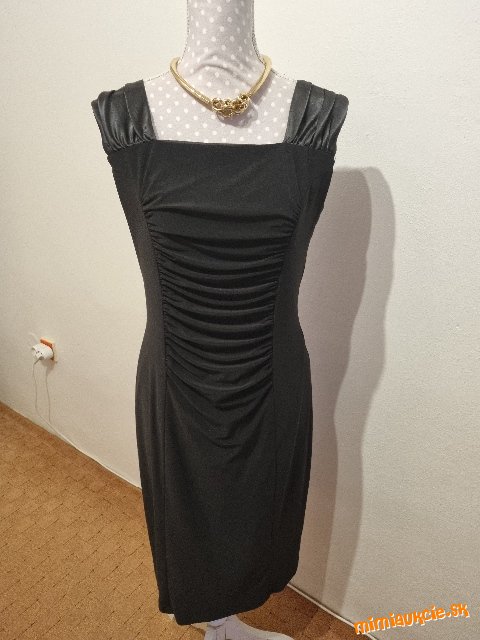 Čierne elast.šaty Joseoh Ribkoff 38/40