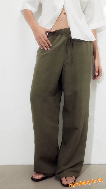 Nohavice z lanovej zmesi - H&M - v predajni 19,99eur