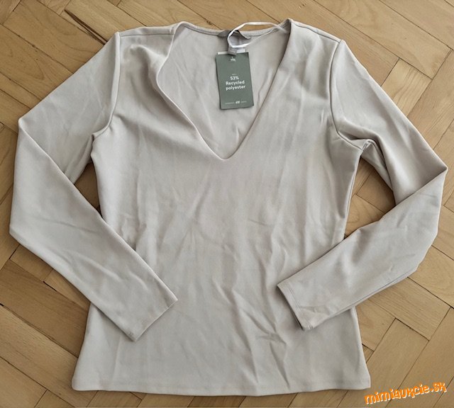 Elegantny bezovy top - H&M - pc. 14,99eur