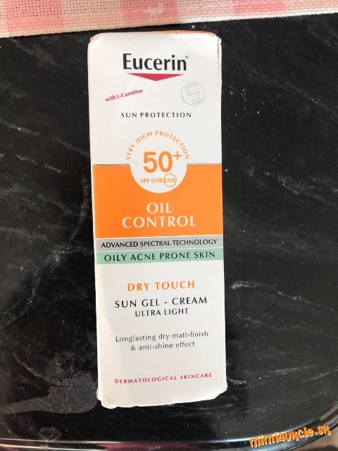 EUCERIN OIL CONTROL SPF 50 + 50 ML Sun gel cream pre mastnú a aknoznu plet