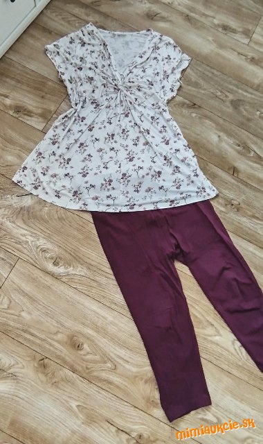 Krásny set elastickej zanovnej tuniky a legín veľkosť 44-46 XL