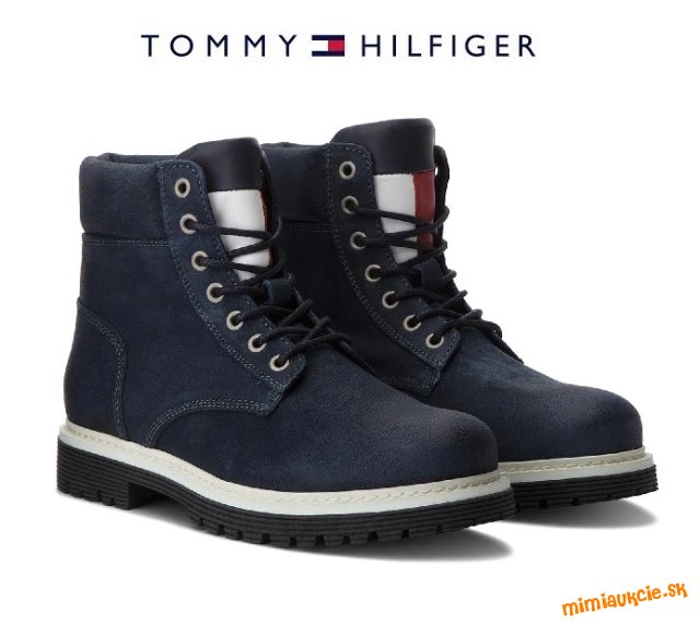 Panske kozene topanky TOMMY HILFIGER !!! Velkost 44 !!! POVODNA CENA 179 EUR