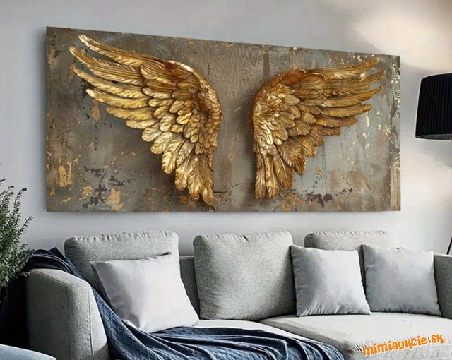 *** obraz anjelské krídla 70x140cm - len plátno bez rámu***