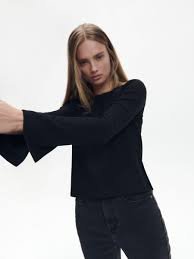 elegantná blúzka v čiernej farbe H&M