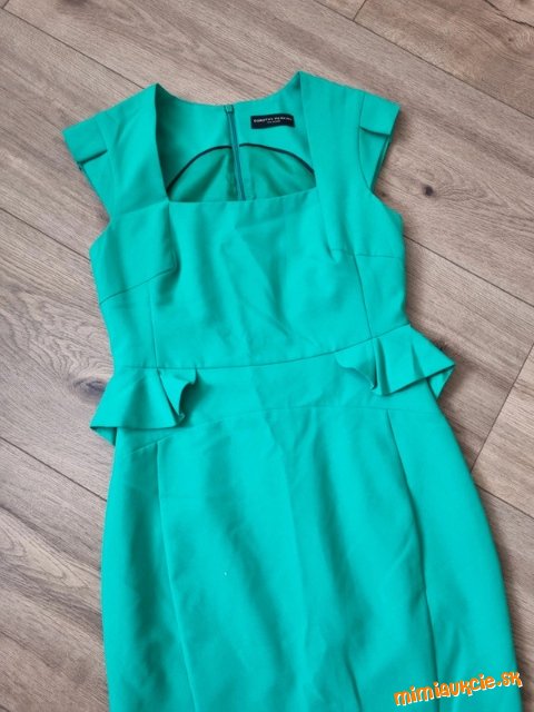 púzdrové šaty v spring zelenej River Island veľ. 38