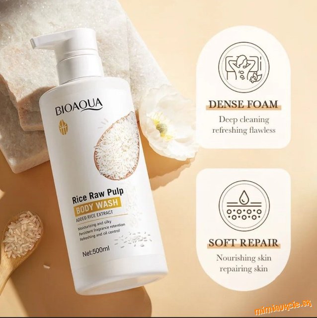 BIOAQUA Rice Raw Pulp Body Wash – 500 ml