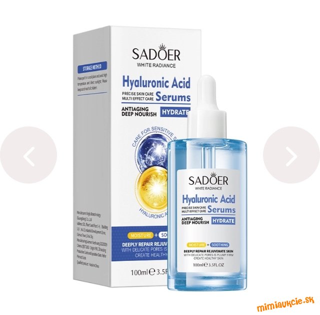 ⸻  SADOER Hyaluronic Acid Serum Hydrate – 100 ml   od 1€