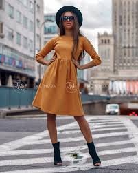 horčicové velúrové šaty Art Lady