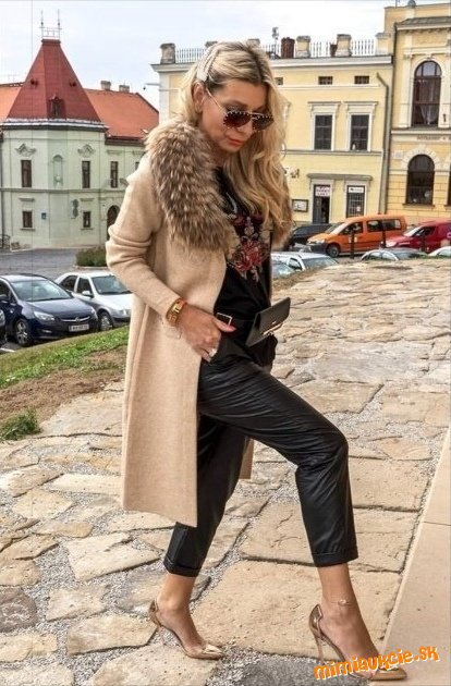 FRACOMINA - nádherný kvalitný luxusný extra hrubý sveter/kardigán s pravou kožušinou * PC 249,- € *