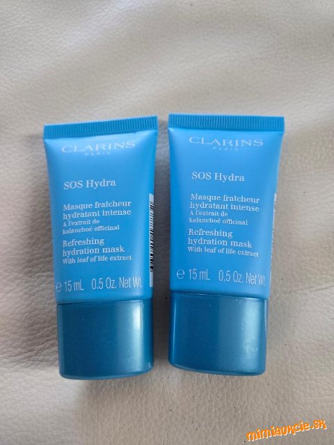 Clarins SOS Hydra pletove masky 2x15ml