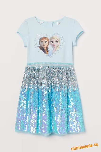 Dievcenske saty H&M s motivom FROZEN !!! Velkost 110/116 !!! SUPER CENA