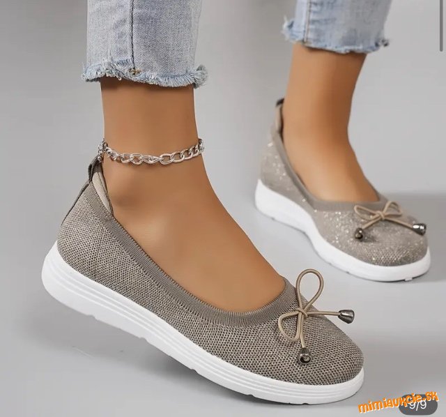 Dámske slip-on baleríny,  veľk. 39
