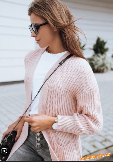 Kvalitny krasny kardigan, top stav, baby pink..prirodny material