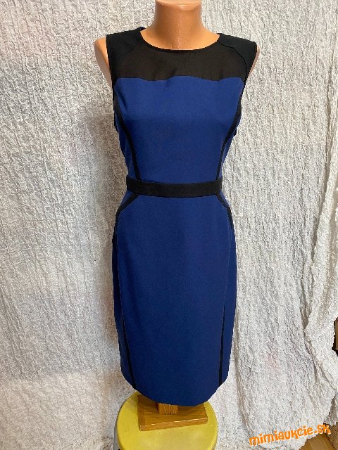 modro čierne biznis šaty Dorothy Perkins