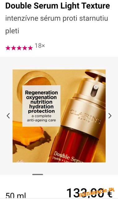Clarins Double Serum Anti-ageing 50 ml...............PC cca 130€
