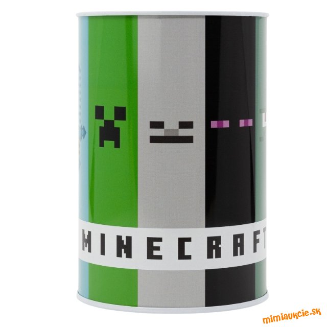 Plechová pokladnička MINECRAFT Mega, 44745