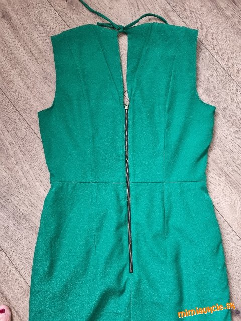 púzdrové šaty v spring zelenej H&M veľ. 40