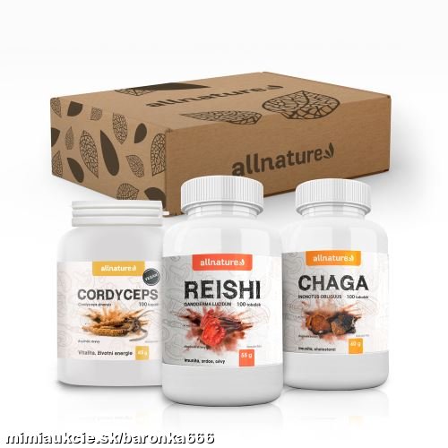 ***Allnature darčekový  balíček činske huby -3 ks - *** -bežne od 32,90 EUR...