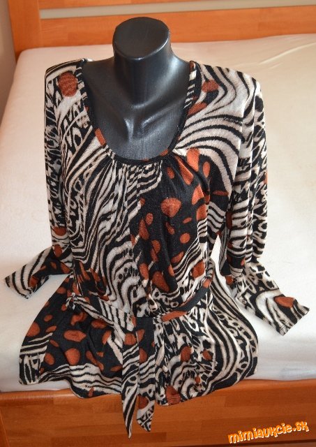 Vzorovaný top s opaskom CALIA, L/XL , značka ZIG ZAG