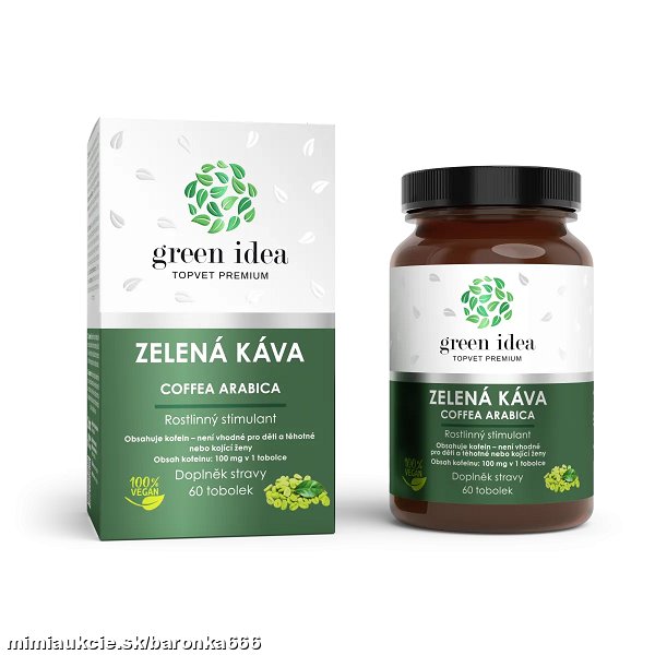 ***Zelená káva bylinný extrakt*** - 60 ks -stimulácia organizmu, únava, obezita...