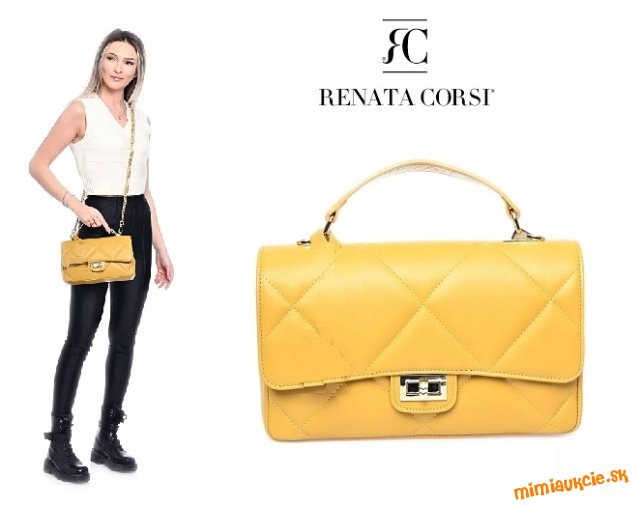Luxusna kozena kabelka RENATA CORSI !!! Nova !!! POVODNA CENA 369 EUR