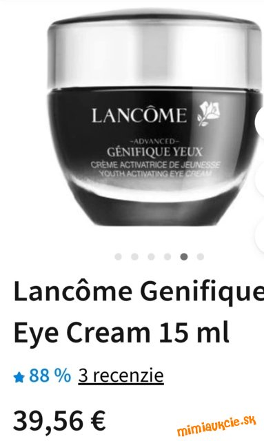 Lancôme Genifique Eye Cream 15 ml....PC cca 40€
