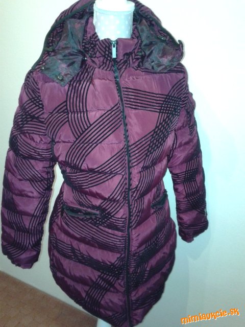 nová bordovo čierna bunda Desigual veľ. 40