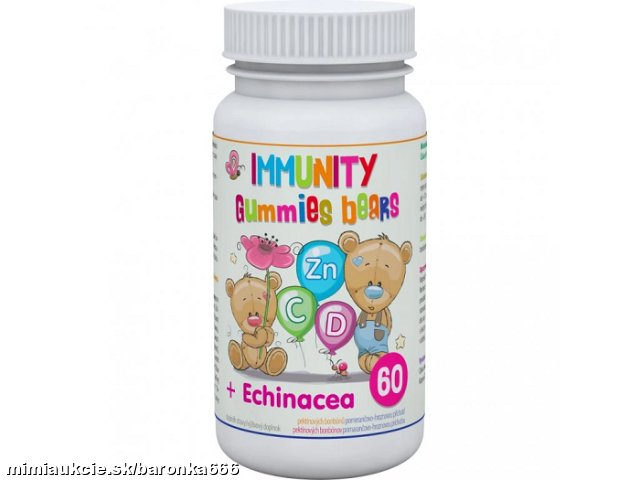 *** Clinical Immunity Gummies bears + Echinacea 60 pektínových cukríkov ***- bežne od 7,90 EUR...
