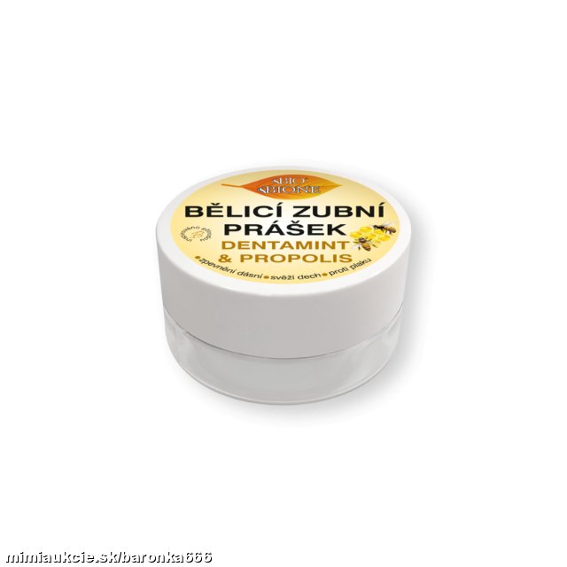 +++ 	 BC BIO Dentamint Bieliaci zubný prášok s propolisom 40 g +++
