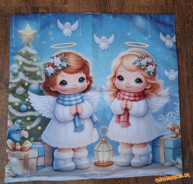 Obliéčka na vankúšik 45x 45cm*** Anjeličkovia***