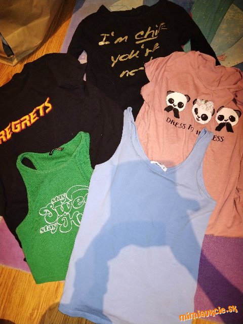 Balík tričiek 5 ks
