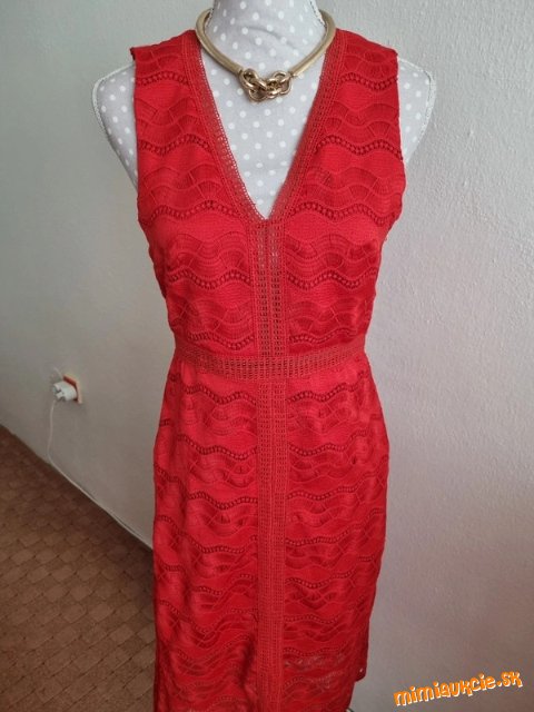 nové červené šaty Mango s visačkou veľ. 36