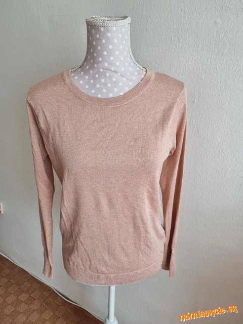 nový tenký staroružový svetrík s trbliet.vláknom Calliope veľ. M