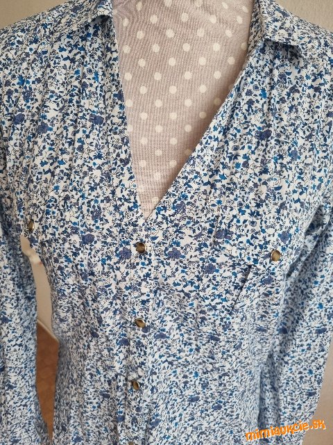 nová modro-biela blúzka Mango veľ. 40