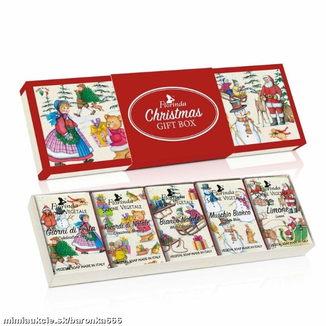 *** Mydlová kazeta Florinda - Vianoce Mix 5 x 50g *** - &#34; absolútna novinka &#34;