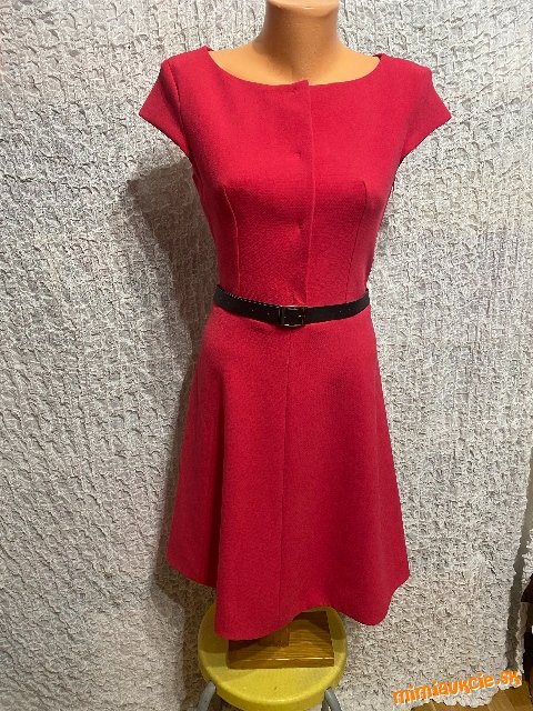 fatnastické fuchsiové biznis denné šaty Solar.