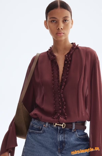 Prepracovana krepova bluzka  - nova kolekcia H&M - v predajni 59,99eur