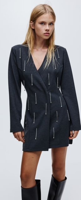 Saty zdobene strasom - prave dorazilo H&M - v predajni 49,99eur