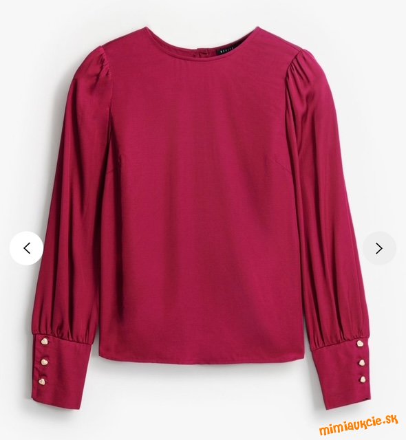 Viskozova bluzka s trendy zapinanim na chrbte - nova jesenna kolekcia Mohito - v predajni 25,99eur