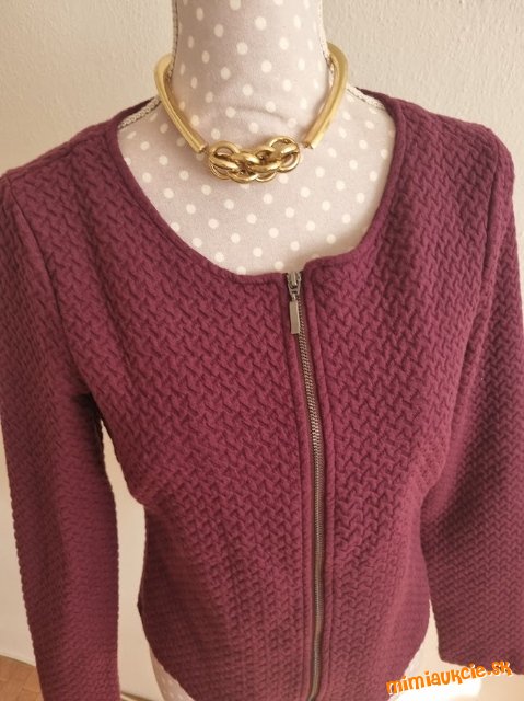 bordové mikinkové sačko/bundička VILA veľ. 40