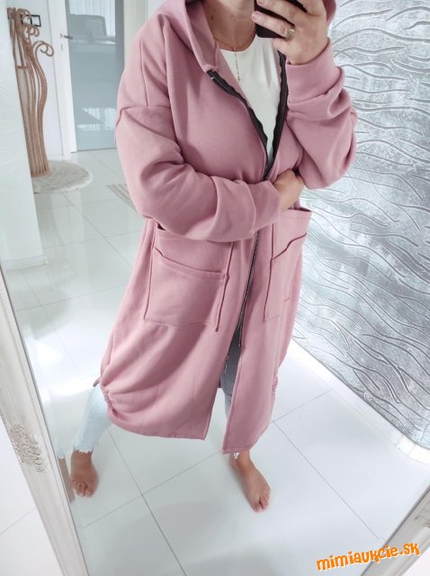 Dámska zateplena mikina=kabatik MODA ITALY Uzasnyyy kusok