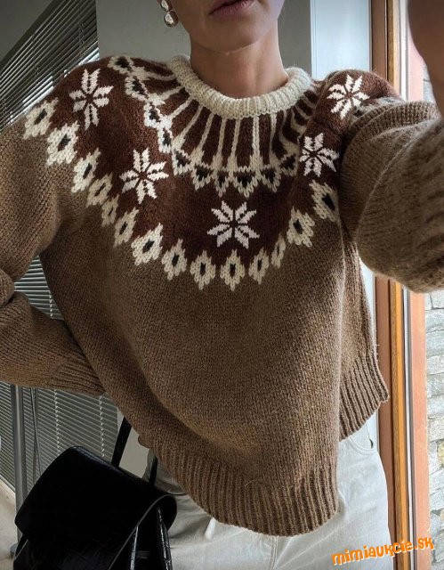 Nádherný zimný svetrík vo veľ. M - úplne nový!