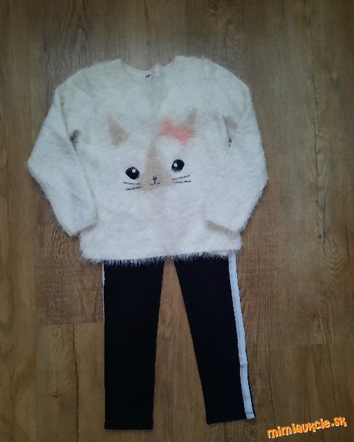 Leginy a svetrik H&M v.140